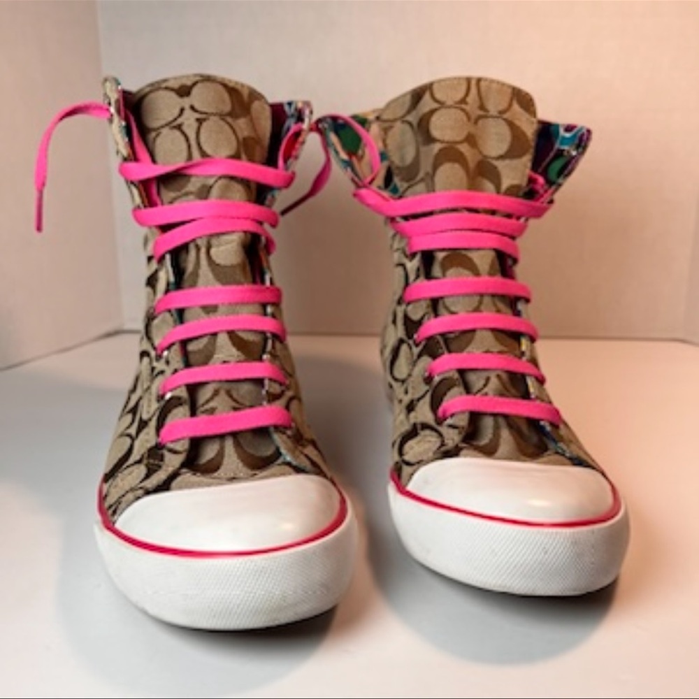 Multicolor - Coach Hightop Shoes - size 9